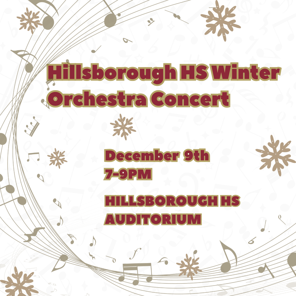 Come out and hear the HHS Orchestra perform their winter concert on Tuesday, December 9th, 7-9pm in the auditorium. Go Raiders!