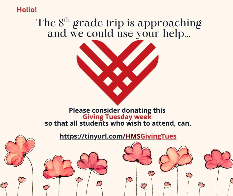 HMS-HSA Giving Tuesday Drive