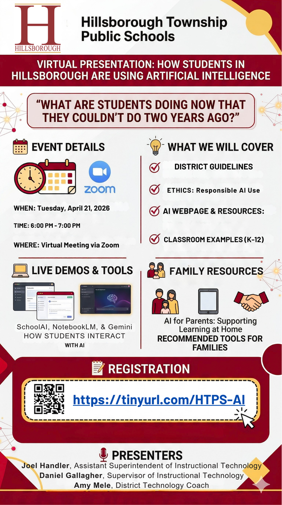 Flyer for our AI Family Night