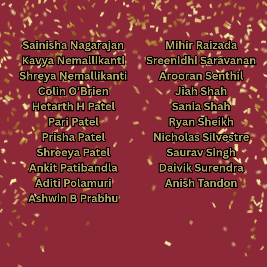 HHS would like to recognize these Commended Students in the 2027 National Merit Program. They are among the distinguished Commended Students throughout the nation that are recognized for their exceptional academic promise. This is an amazing achievement, congratulations! Go Raiders!