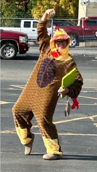 Bus Driver in Halloween Costume