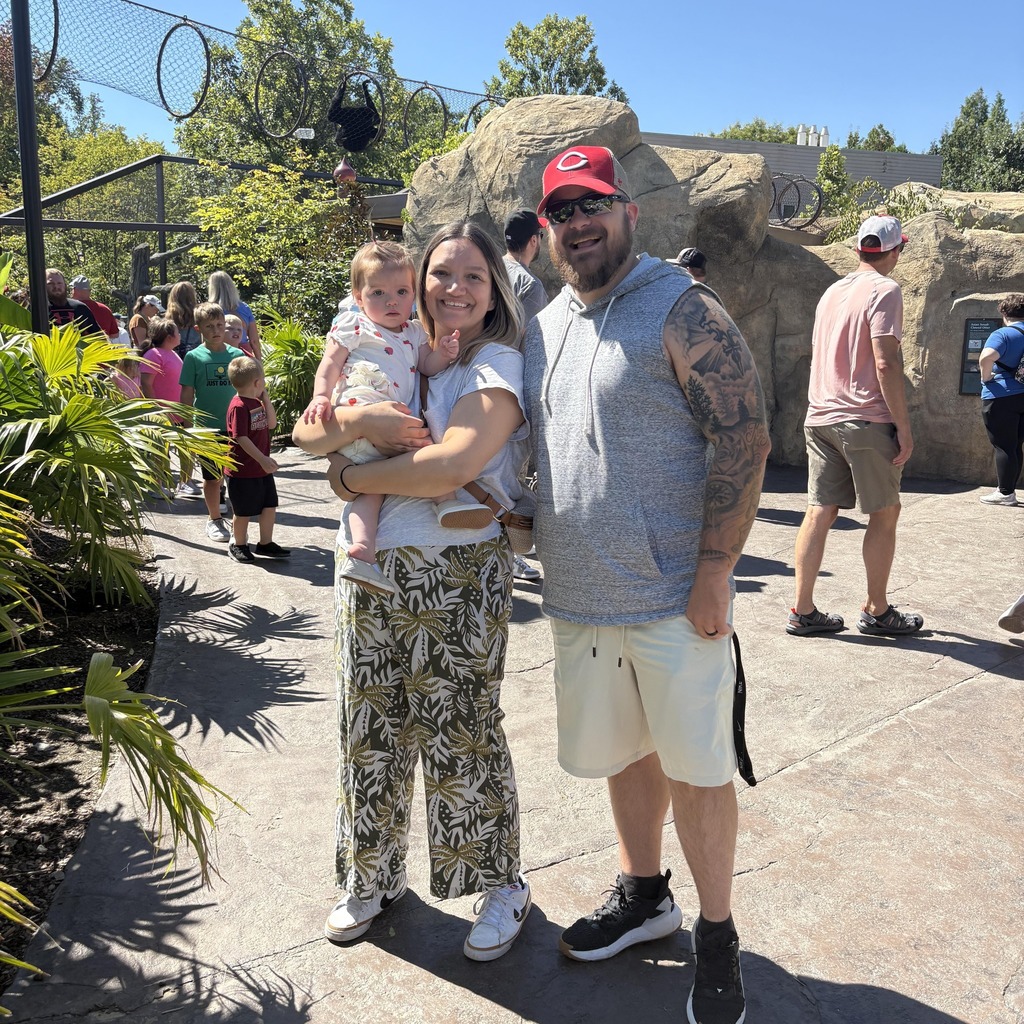 Staff member and family.