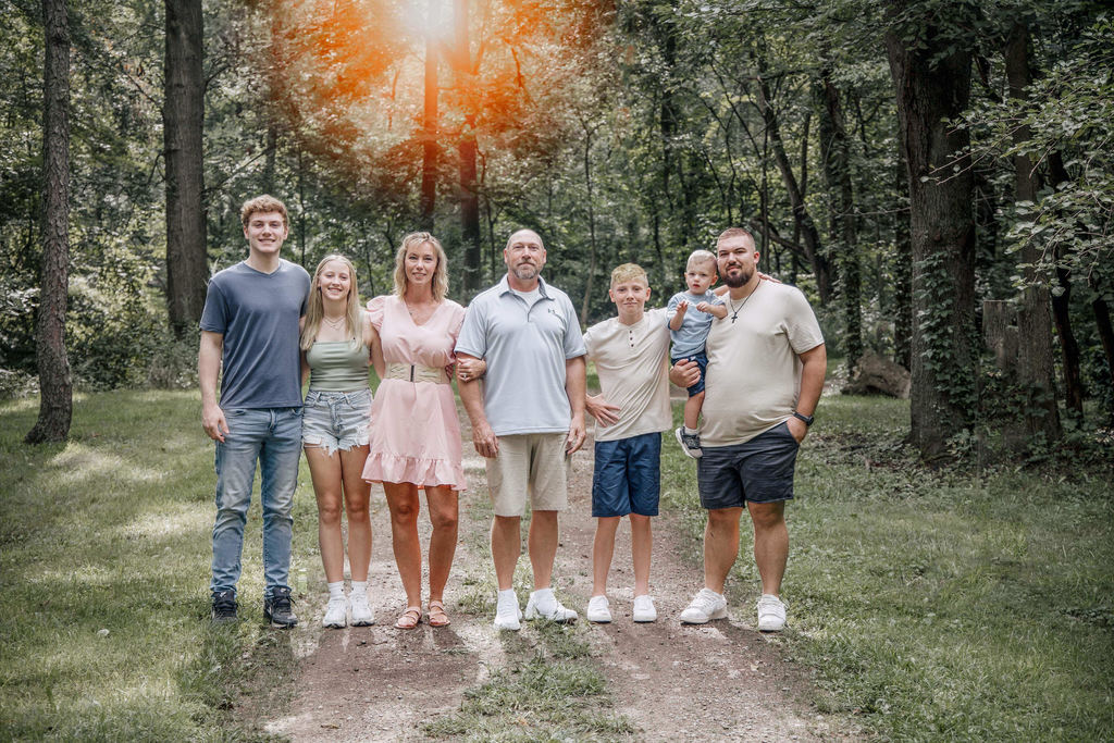 Staff member and family