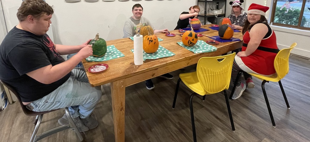 Painting pumpkins