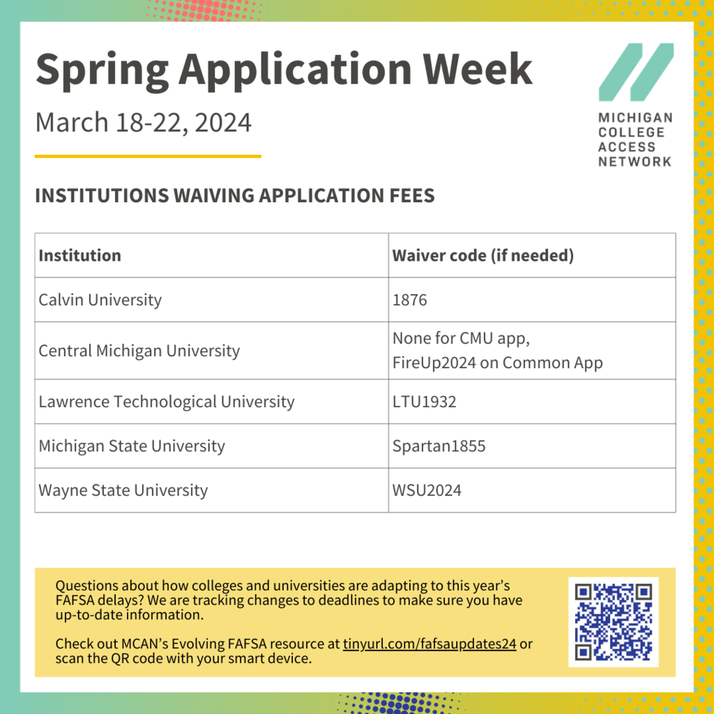 Institutions Waiving App Fee