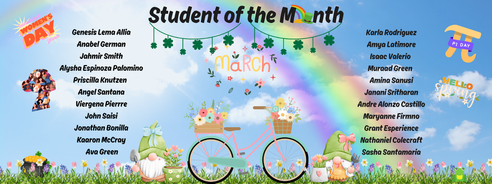 STUDENTS OF THE MONTH