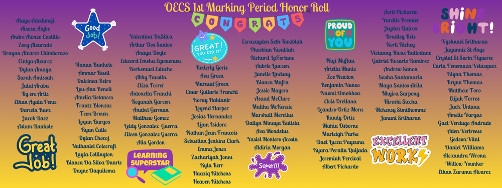 1st  MP Honor Roll  25-26