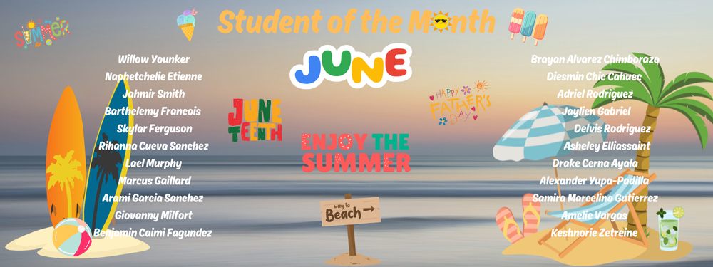 STUDENTS OF THE MONTH