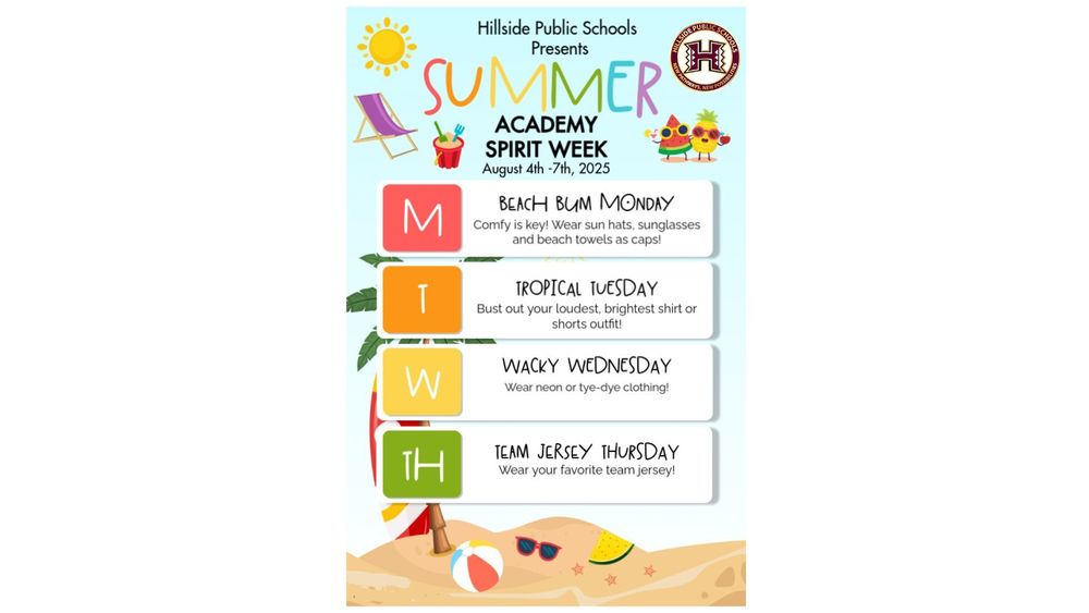 Summer Academy Spirit Week Flyer