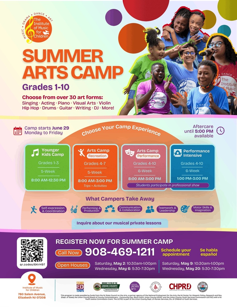 Summer Arts Camp - Grades 1 - 10