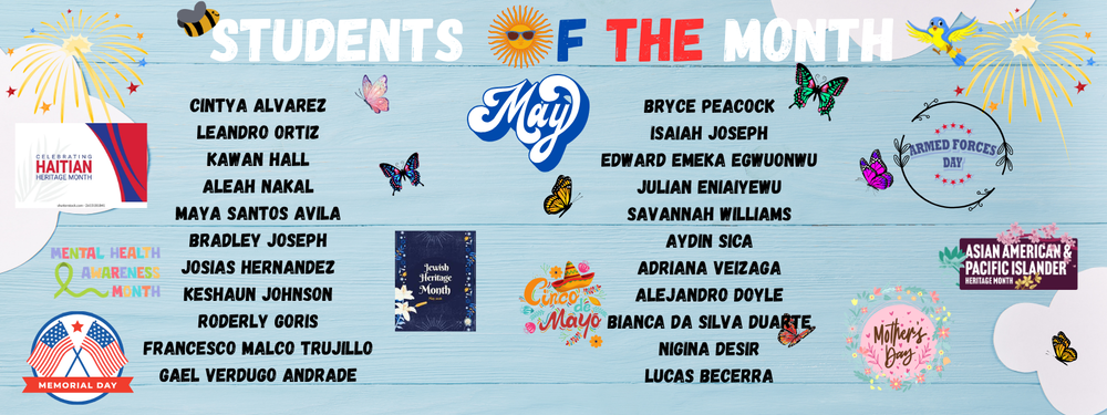 STUDENTS OF THE MONTH