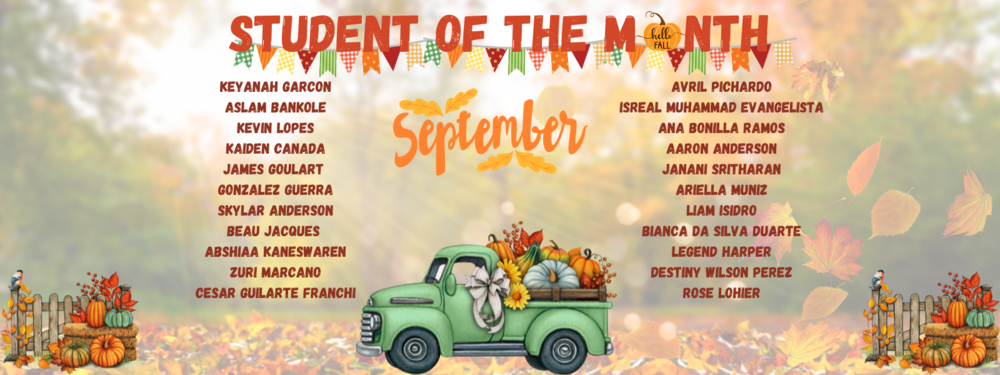 STUDENTS OF THE MONTH