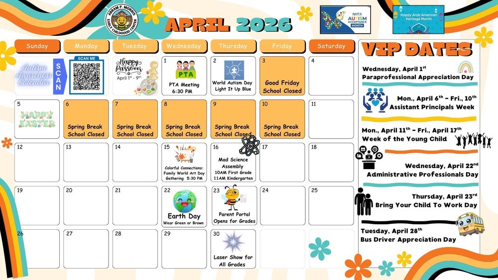 April  Calendar