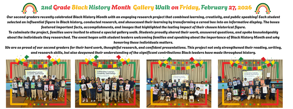 2nd Grade Black History Month Gallery Walk 