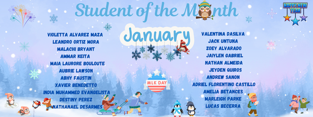 STUDENTS OF THE MONTH
