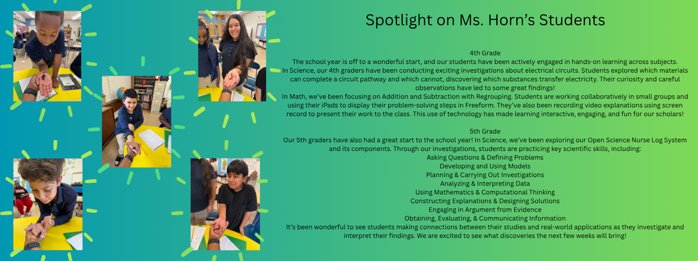 Ms. Horn's Spotlight