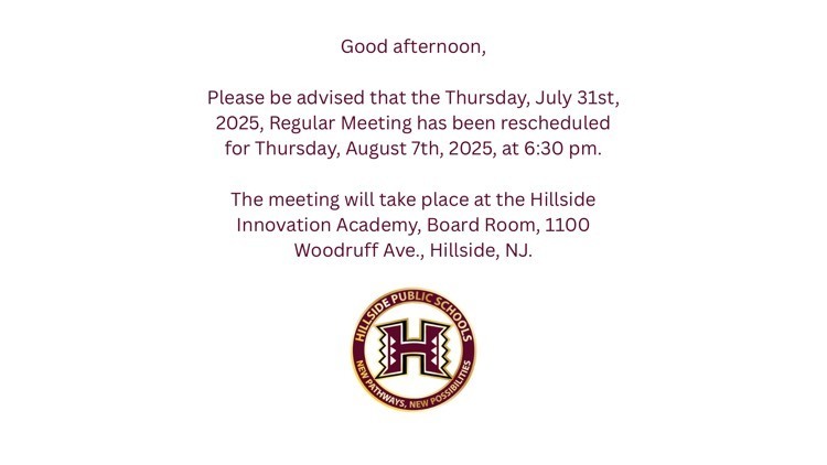 meeting rescheduled