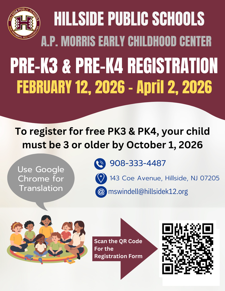 Pre K registration flyer