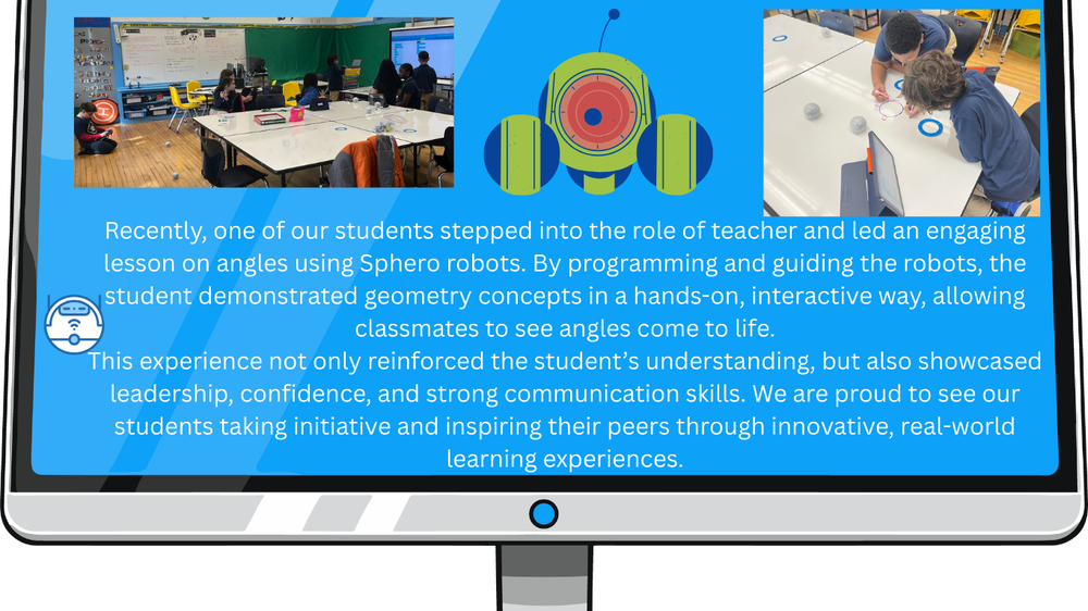 students programming robots