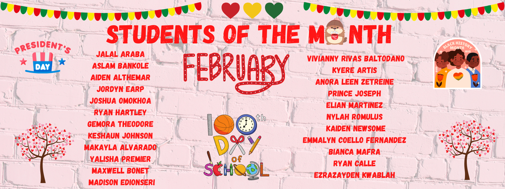 STUDENTS OF THE MONTH