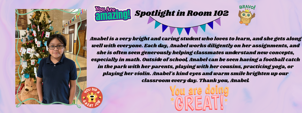 Spotlight in Room 102