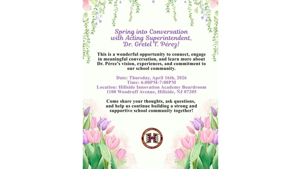 spring into conversation flyer