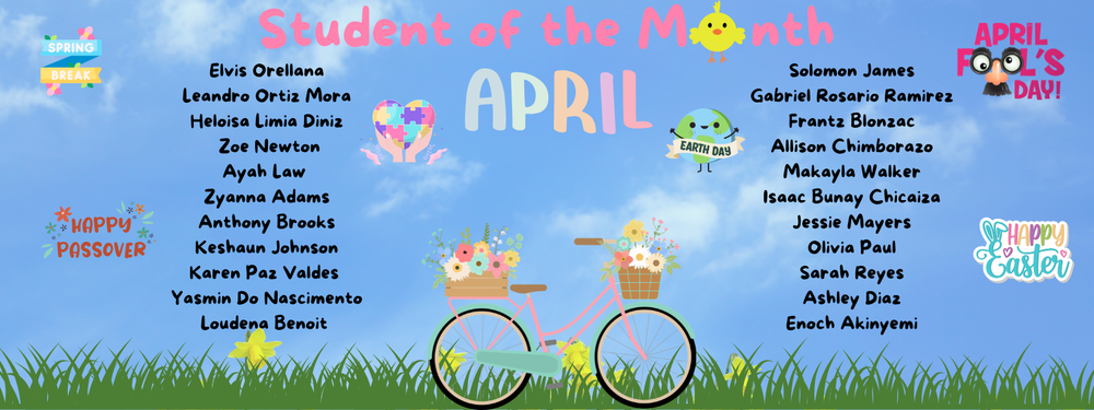 STUDENTS OF THE  MONTH