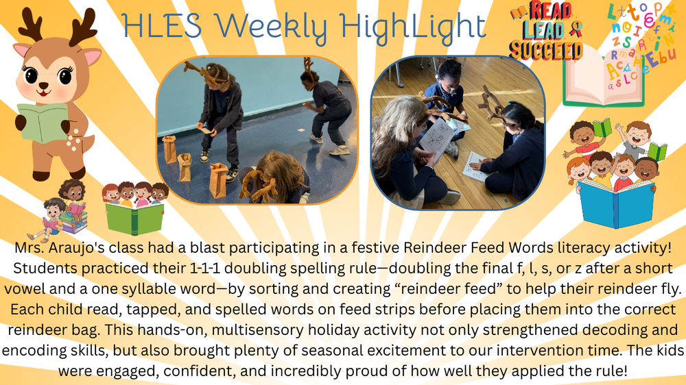 Students playinga game for Literacy 