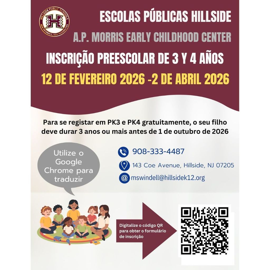 Pre-K 3 and Pre-K4 Registration at A.P. Morris Early Childhood Center!