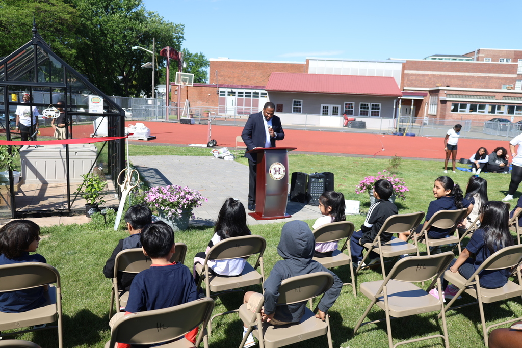 ribbon cutting for greenhouse