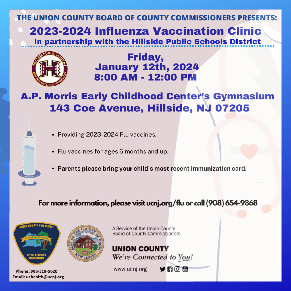 Flu Vaccination Clinic - January 12th, 2024