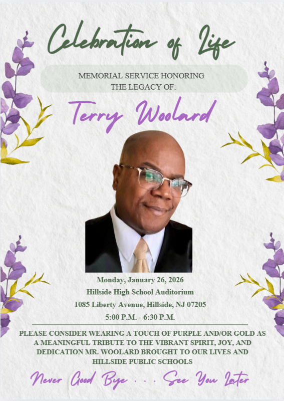 Terry Woolard Memorial Announcement