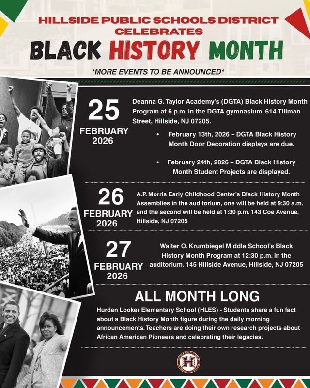 black history month schedule