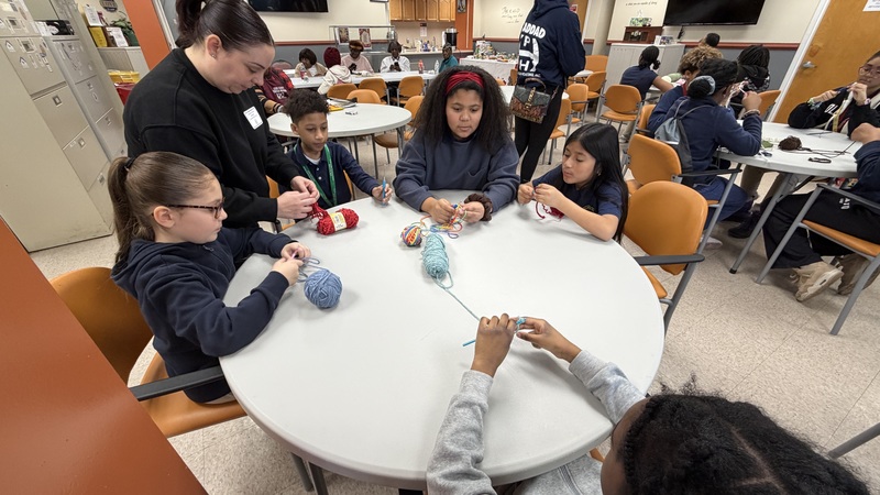 kids sitting at table 