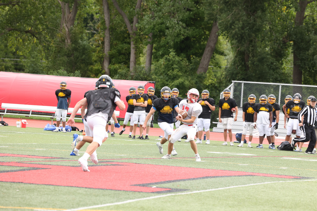 Football scrimmage