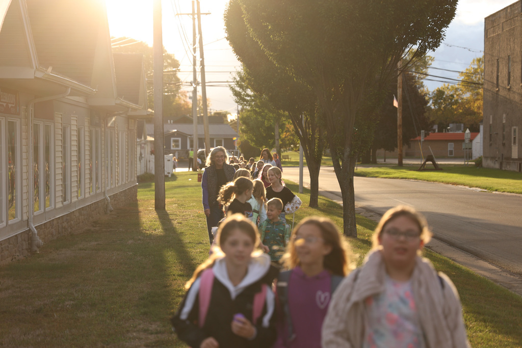 Village walk to school