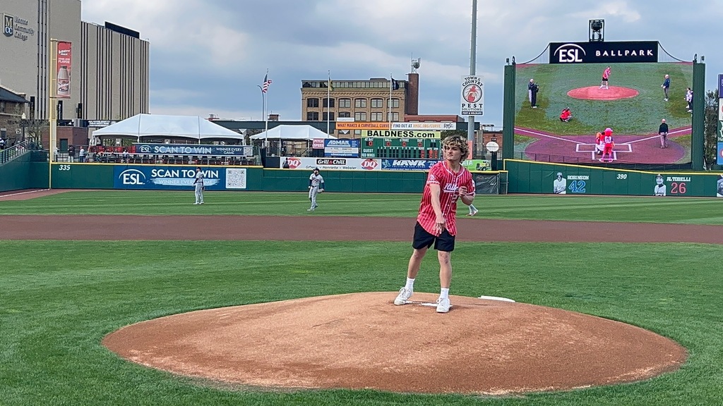 Red WIngs First Pitch