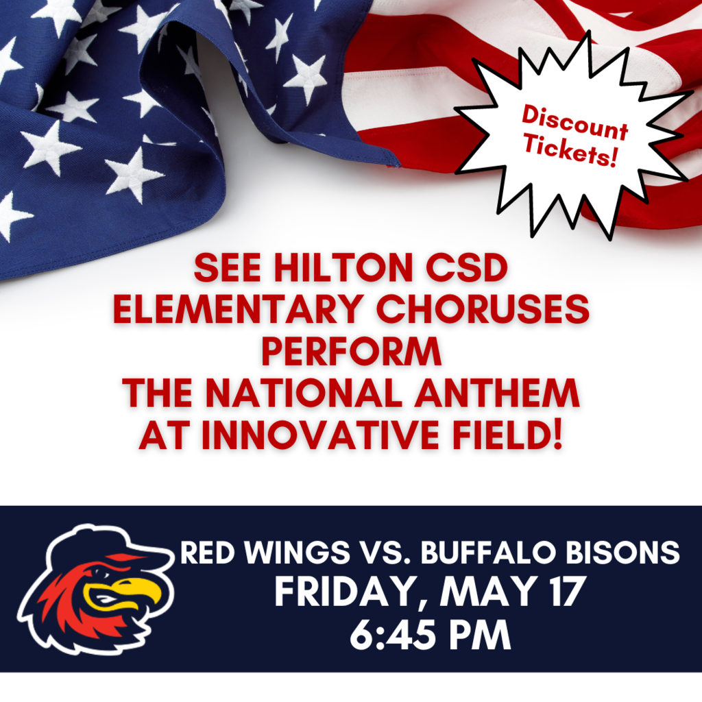 See Hilton CSD choruses perform the National Anthem at Innovative Field