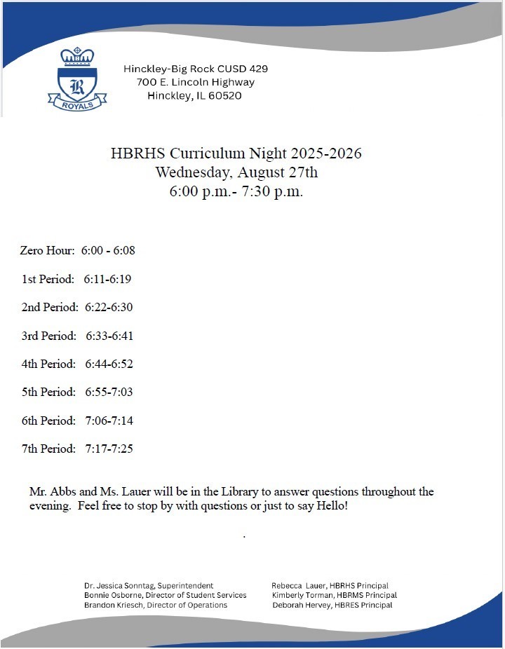 Curriculum Night 2025-2026