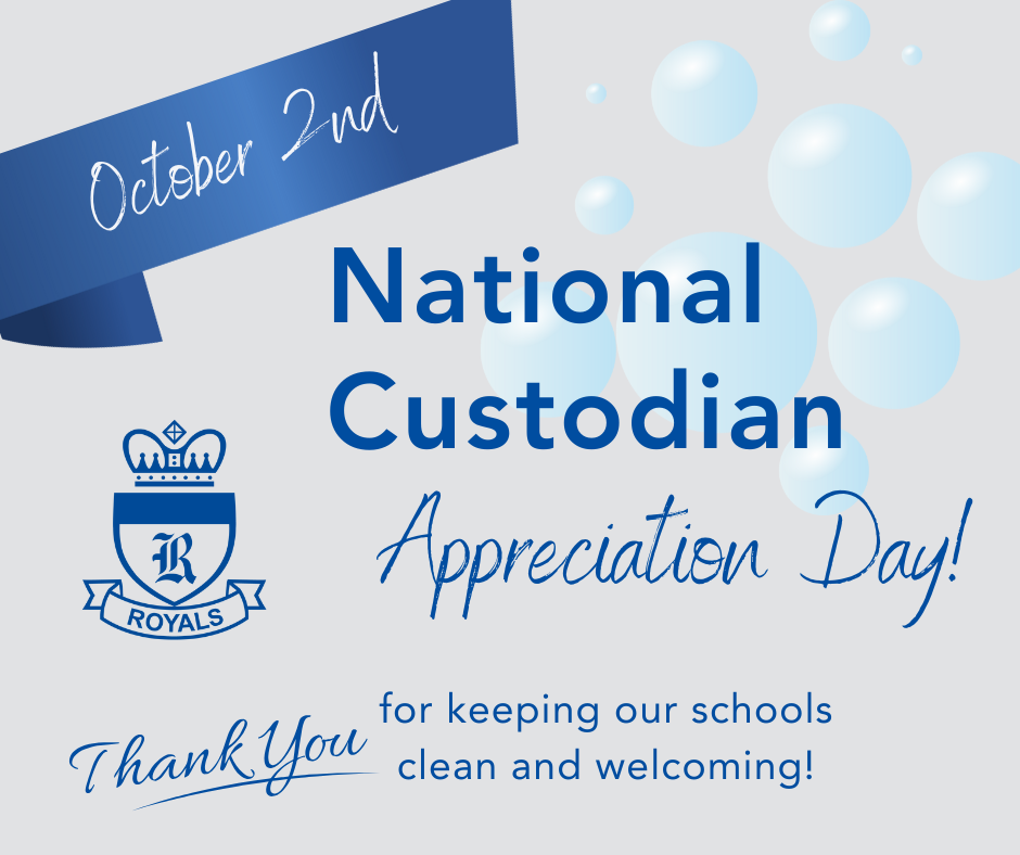 National Custodian Appreciation Day. Thank you!