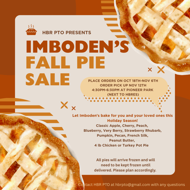 Brown And Orange Simple National Pie Day Instagram Post