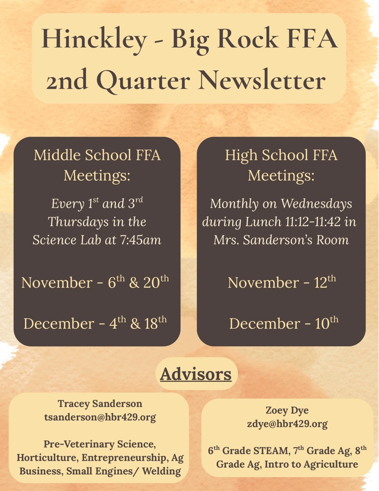 HBR FFA 2nd Quarter Newsletter