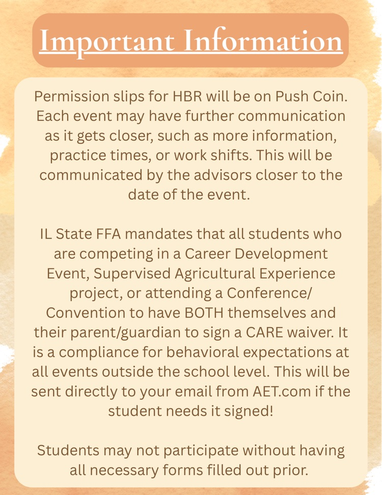 HBR FFA 2nd Quarter Newsletter