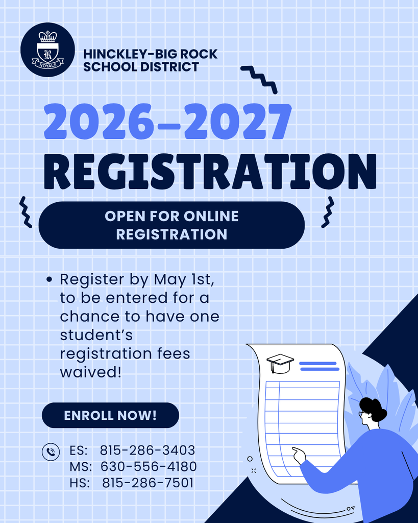 2026-27 HBR registration is open; register by May 1st for a chance to have one student's fees waived.