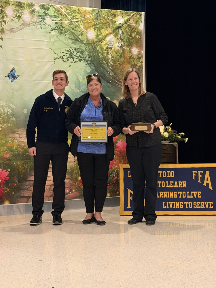 Kim Halverson for Honorary Degree with President Matthew Badal and Mrs. Tracey Sanderson 