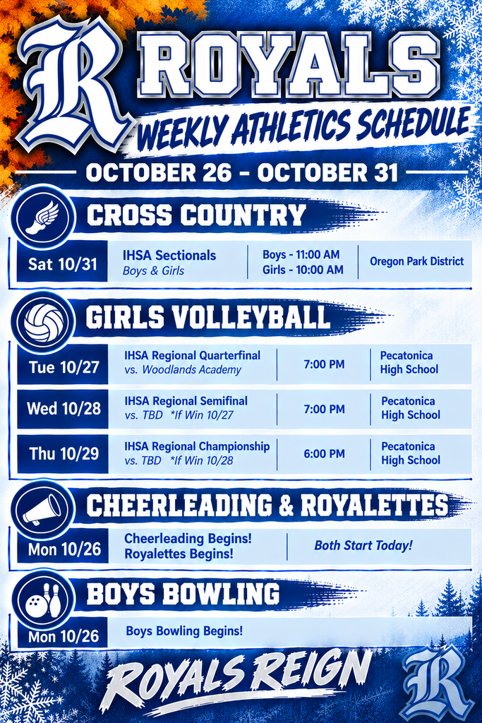 10/26-10/31 Athletics