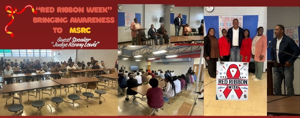 red ribbon highlights