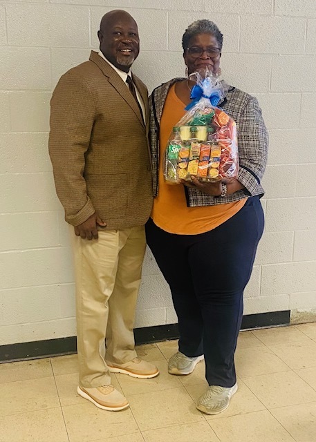 Mr. Hudson ( Assistant Principal) and Mrs. Woodard ( Teacher )