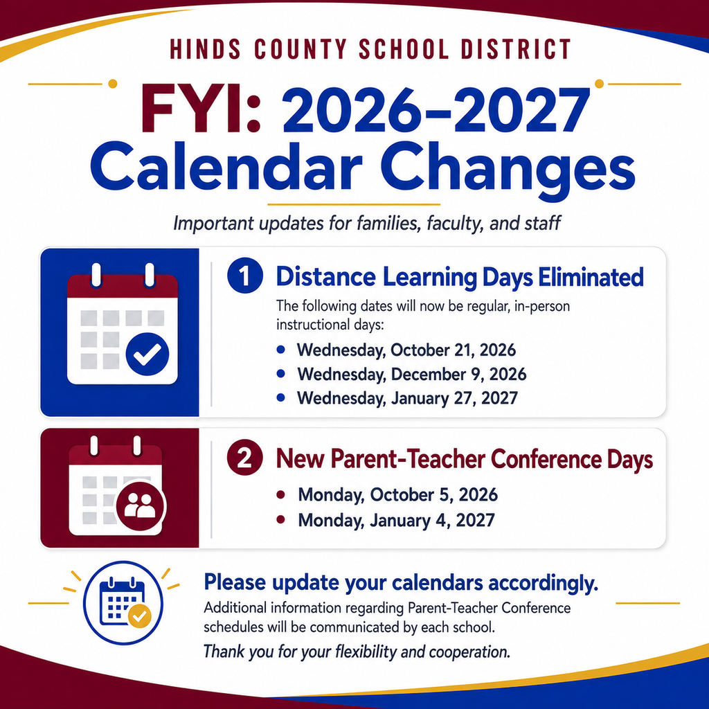 2026-2027 Calendar Changes