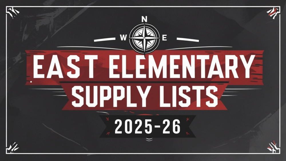 East Elementary supply lists 2025-26